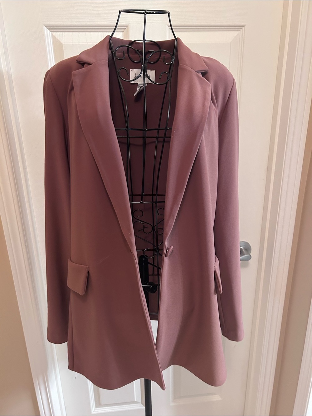 Women's Joseph Ribkoff soft burnt orange Single-Button Blazer